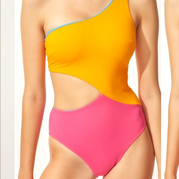 NWT SOLID & STRIPED Reversible Claudia One Piece - Picture 5 of 8